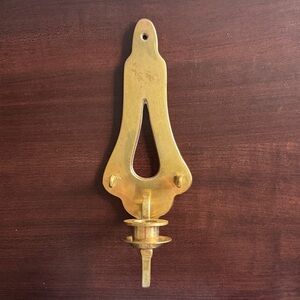 Vintage Brass Andrea By Sadek Wall Sconce Candle Holder